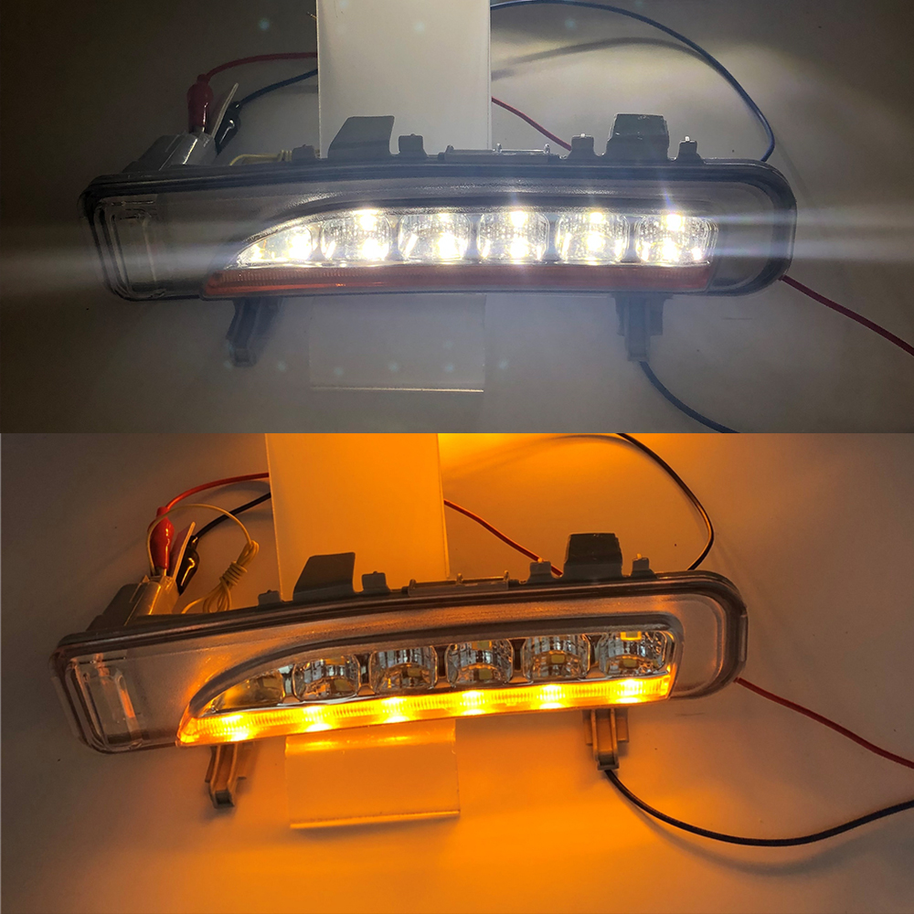 

1 Pair Daylight Car LED DRL Daytime Running Lights with turn signal For Ford Edge 2009 2010 2011 2012 2013 2014