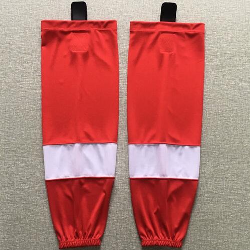

New Kids Youth Men Ice hockey socks training socks 100% polyester practice socks hockey equipment red, As