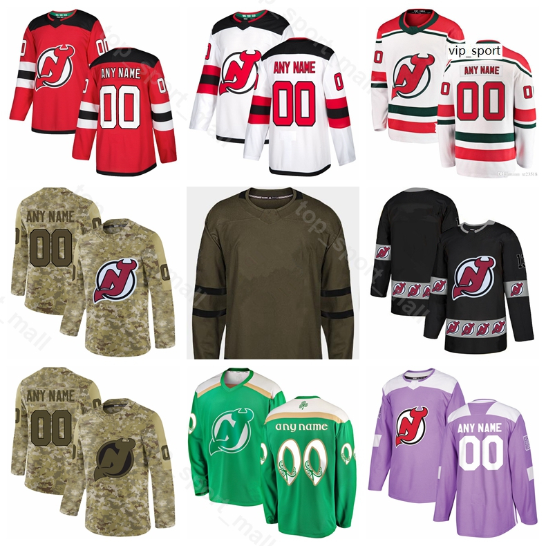 

Man Youth Woman Nico Hischier Jersey New Jersey Devils Cory Schneider Kyle Palmieri Travis Zajac Jesper Bratt Hockey Red Black, Black;red