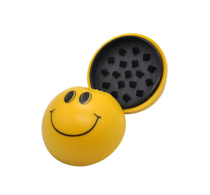 

Plastic Smoke Grinder Smoking Face Plastic Manual Smoke Grinder with Magnet