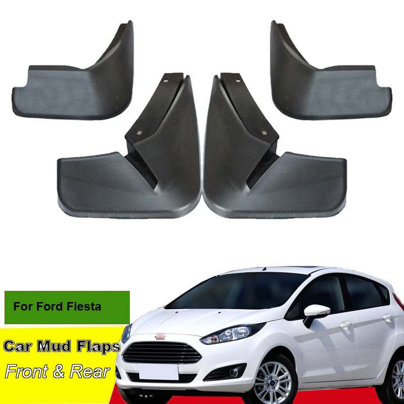 

Tommia For Ford Fiesta 2009-19 Car Mud Flaps Splash Guard Mudguard Mudflaps 4pcs ABS Front & Rear Fender