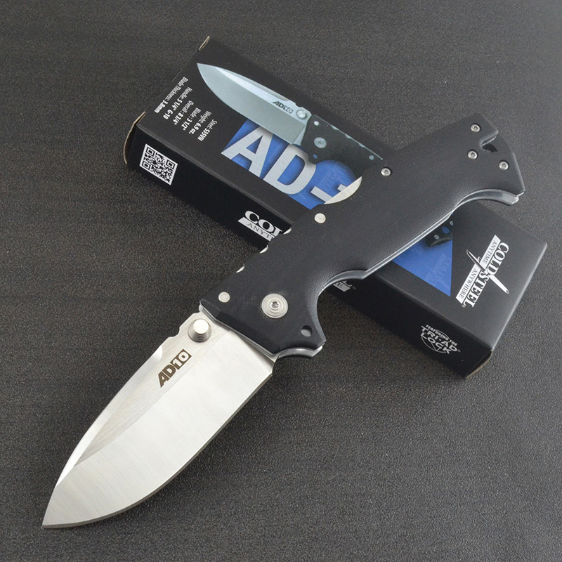 

Cold steel AD10 high quality Tactical Folding hunting knife G10 handle sharp S35VN blade Pocket Camping Survival rescue EDC tool knife