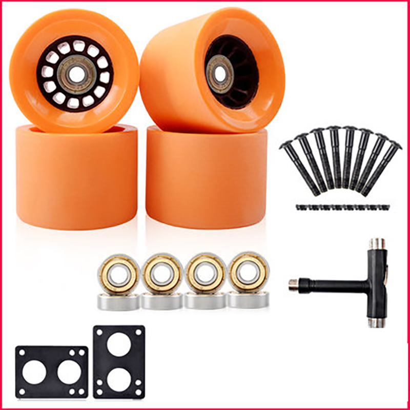 

2020 New Arrival Size 78A 70*51mm Skateboard Wheels For Longboard Wheels With Bearings and Tools With 6mm Gasket 29mm screw, Multi