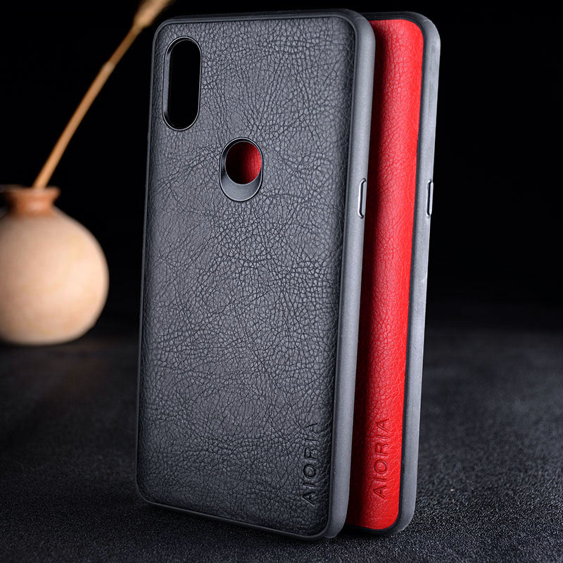 

Case for Xiaomi play mi 5x 6x 9t a3 a2 lite max mix note 3 5c mix 2s luxury Vintage Leather Litchi skin fashion cover funda capa, Red