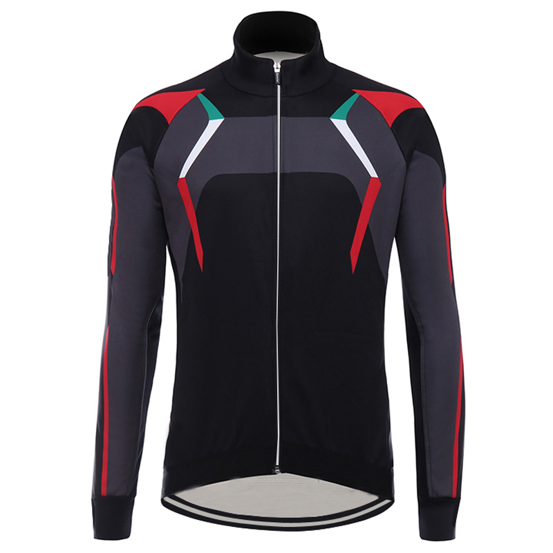

Men cycling jersey winter fleece long sleeve black red jersey MTB bike clothing bicycle clothing ropa ciclismo maillot cool, Style photos