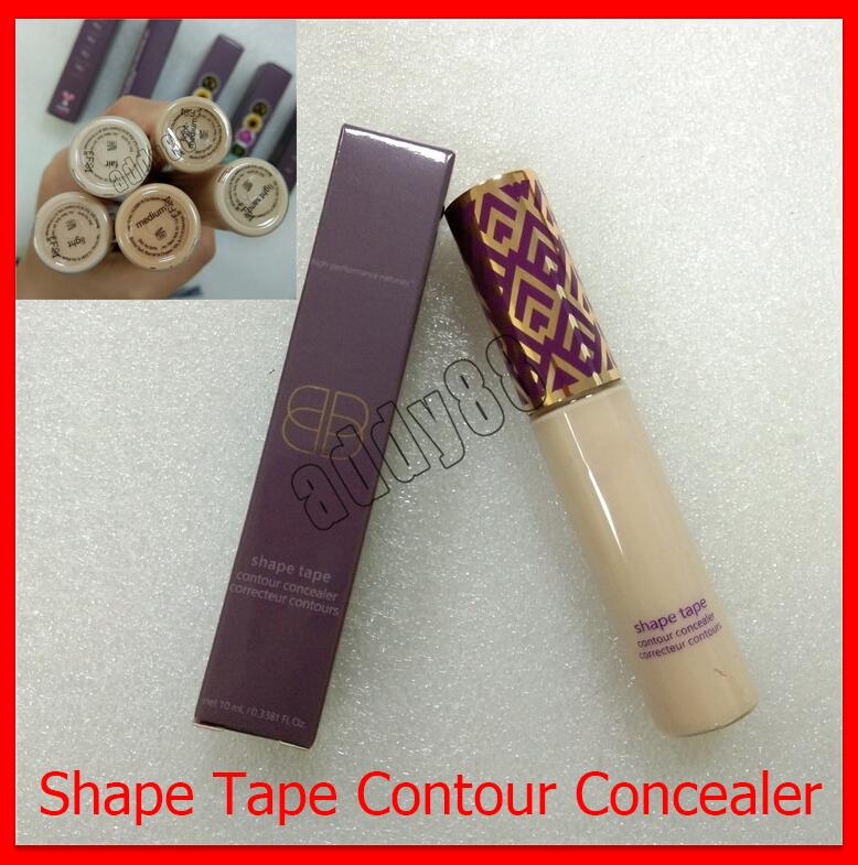 

Best shape tape contour concealer foundation 10ml Makeup Face liquid concealer 5 colors Fair Medium Light Sand Light Light Medium, Mixed color
