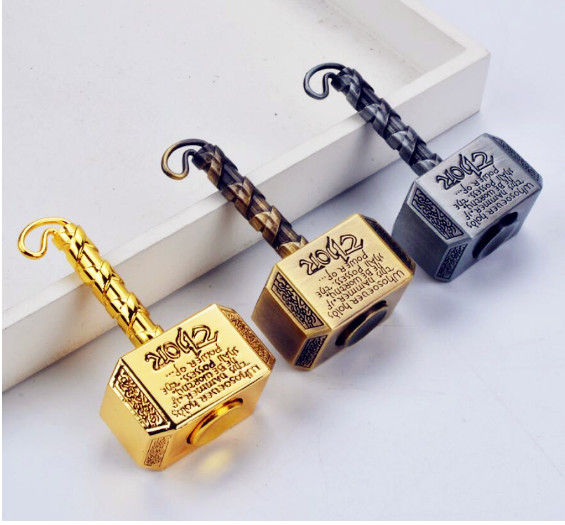 

Hot Selling Pressure Reduction Toy Quake Fidget Spinner Vintage Hand Spinner Hammer Alloy Spinner Gift