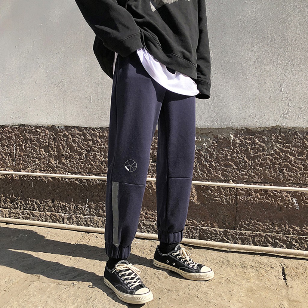 

Vogue Men Joggers Summer Autumn Casual Solid Streetwear Pants Fitness Long Pants Black Trousers Male Hombre