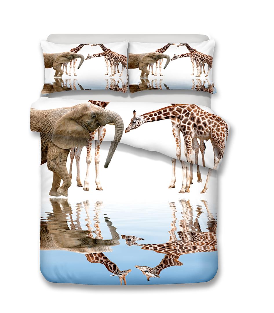 Ktlrr 3d Personalized Design Giraffe Duvet Cover Set Fashion