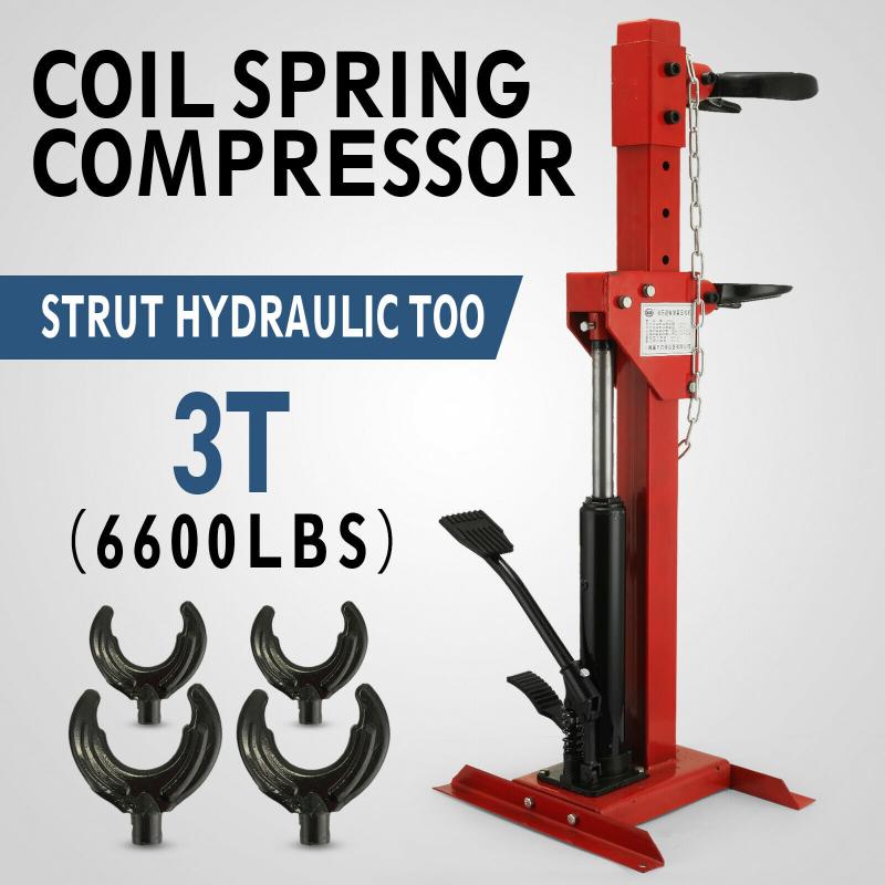 

Auto Coil Spring Compressor 6600lbs Foot pedal Hydraulic Tool Auto Tool 3T