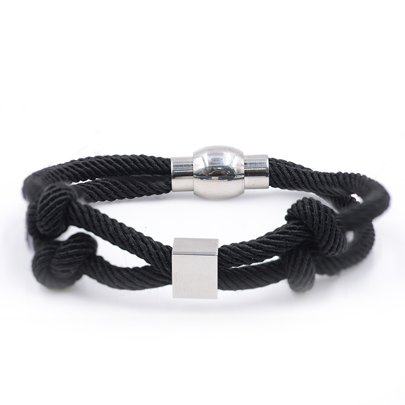

Handmade Black Unisex Bijouterie Bangle Skybml0140