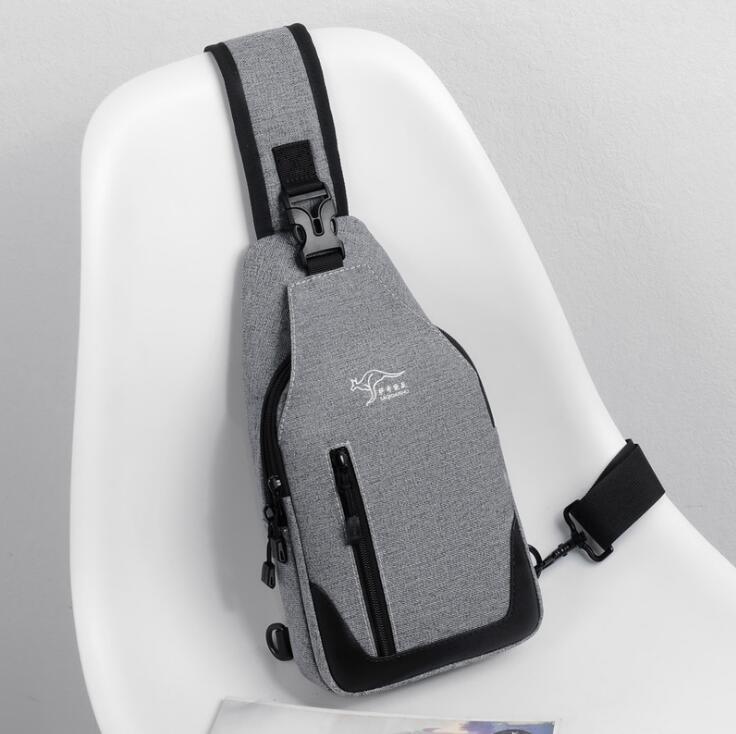 

men handbag outdoor sports casual leather messenger bag lightweight waterproof canvas shoulder bag simple Oxford leather cycling bag