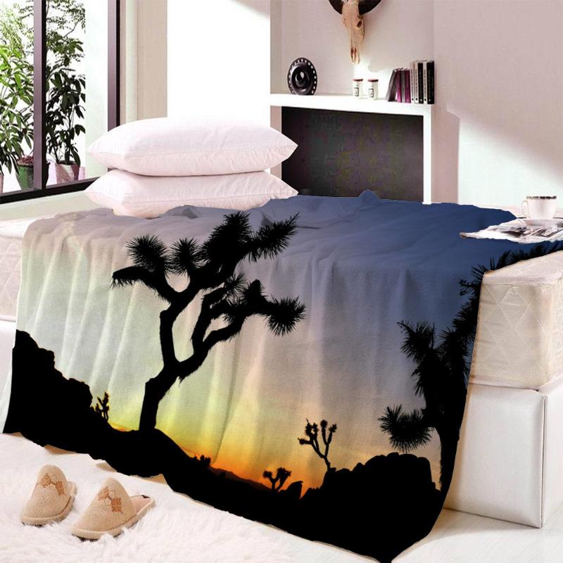 

Nature Blankets For Bed Autumn Forest Leaf Sherpa Blanket Morning Scenery Mantas Trees Landscape Plush Bedspreads