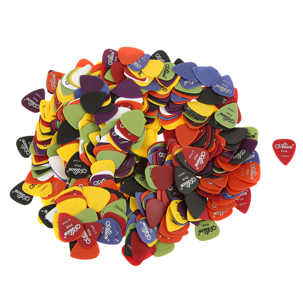 

Alice Nylon Standard Mixed Colors Guitar Picks Plectrums Set 600Pcs