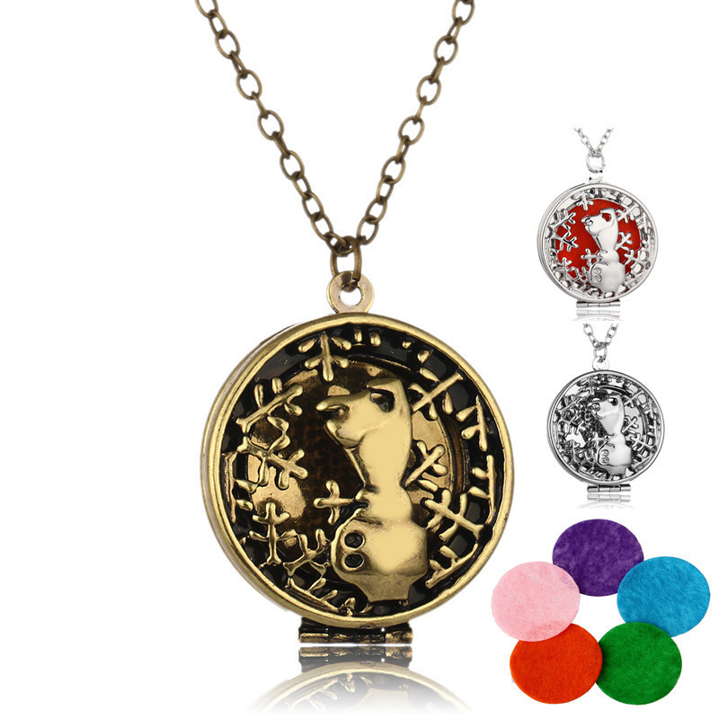 

Aromatherapy Divergence Phase Box Necklace Concise Little Bear Diy Cotton Piece Pendeloque Cut Perfume Emission Organ Accessories