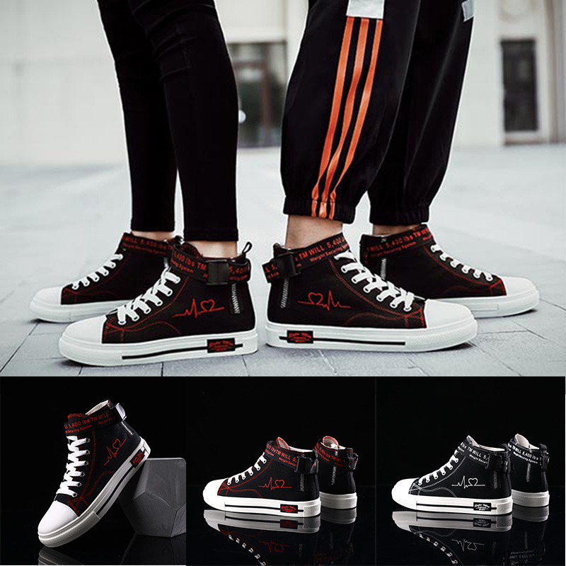 

outdoor athletic men women skateboard shoes red black white comfortable flat shoes fashion designer trainers sport sneakers size 36-44, C1