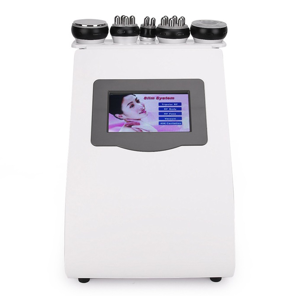 

5in1 Ultrasonic Liposuction 40K Cavitation Vacuum Multipolar bipolor RF laser Slimming radio frequency SKIN BODY SALON MACHINE