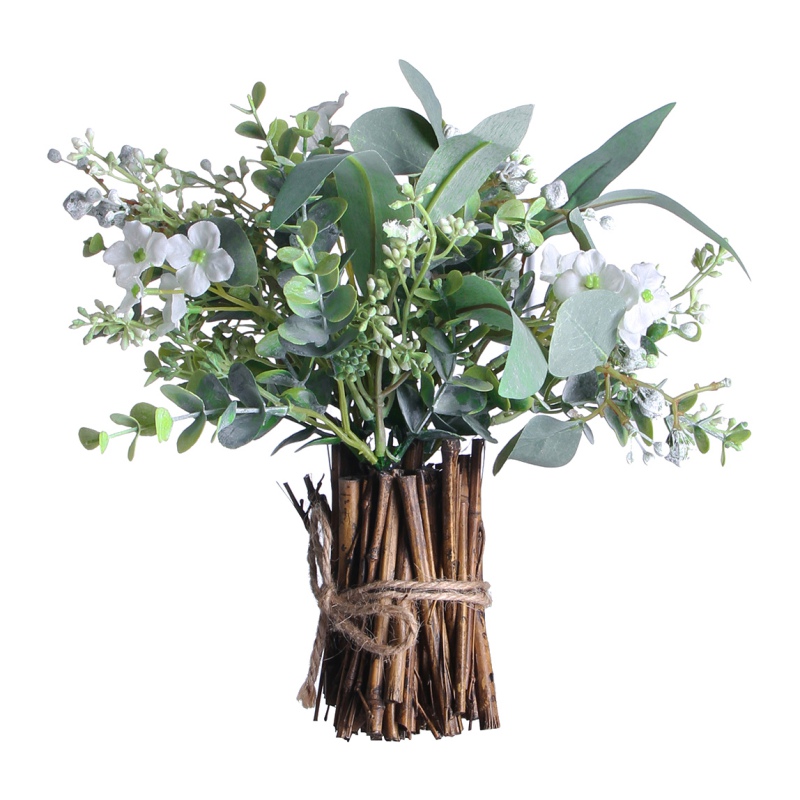 

Artificial Flower Faux Eucalyptus Leaves Spray Eucalyptus Branches Plants Artificial Greenery Stems For Holiday Wedding Party, Green