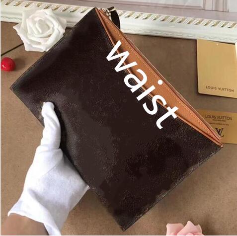 

Free Shipping! 2021 new hot wallet Men clutch bag Tote Purse women fashion black brown envelope Bags sale, Red