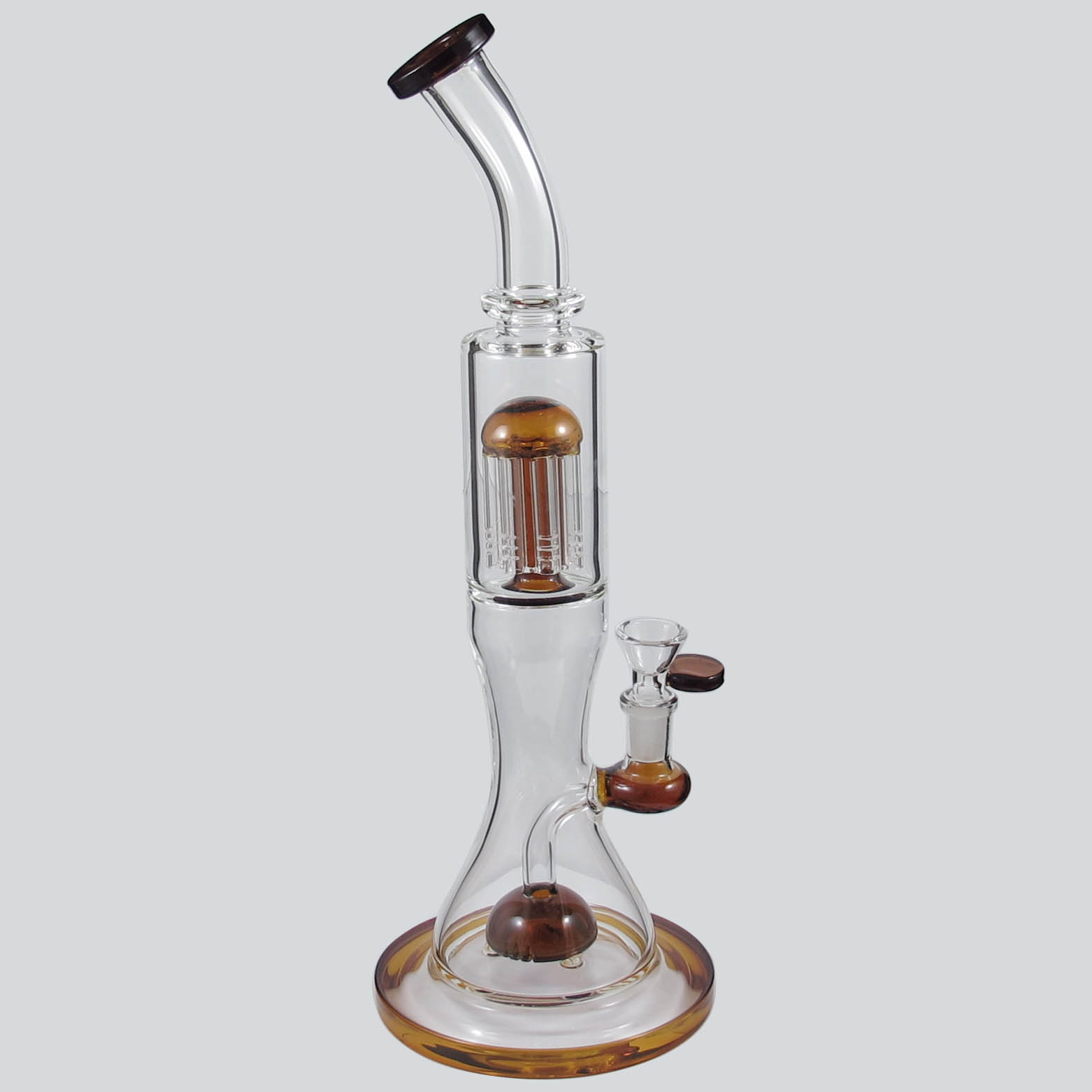 

14.5 Inch color Glass BONG smoking bubbler water smoke pipe dab rig dry herb S1-376