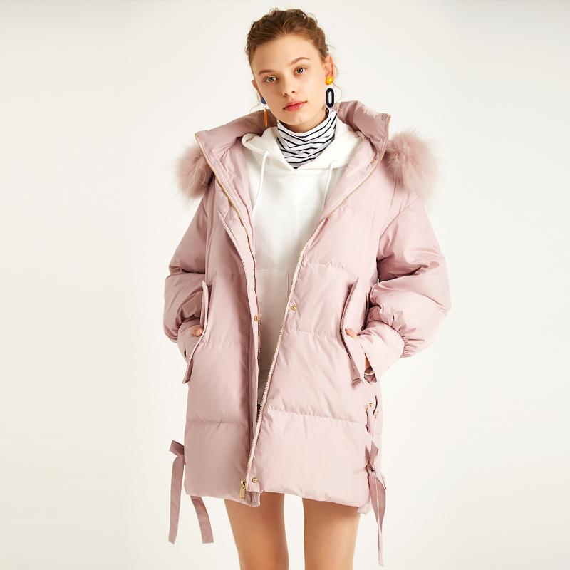 

2019 New Winter Parkas Hooded Loose Warm Clothing Solid Soft Cotton Parkas Hot Sale H48419007, Black