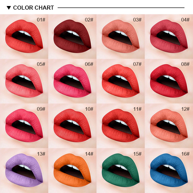 

Hot Sale 29 Colors Lipstick Matte Waterproof Velvet Lip Stick Sexy Red Nude Brown Pigments Makeup Matte Lipsticks Beauty Lips, As picture show