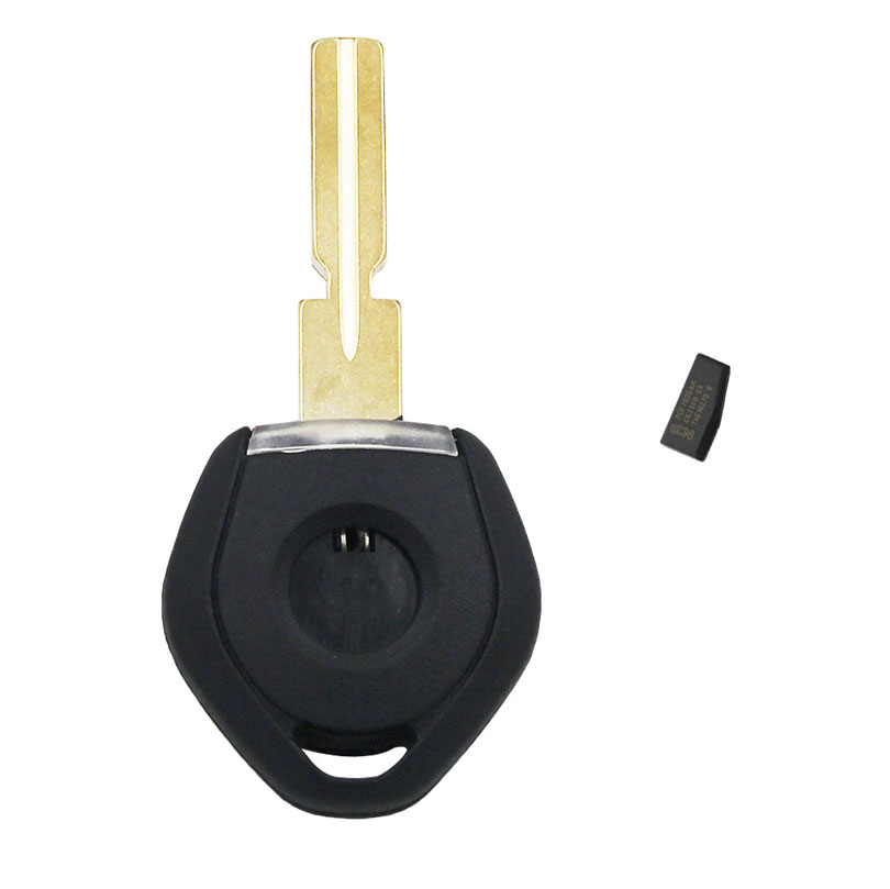 Transponder Key Shell Case Fob with ID44 PCF7935AA chip for 3 5 6 7 8 series Z3 HU58 Unuct Blade with LED Light-image-465281718