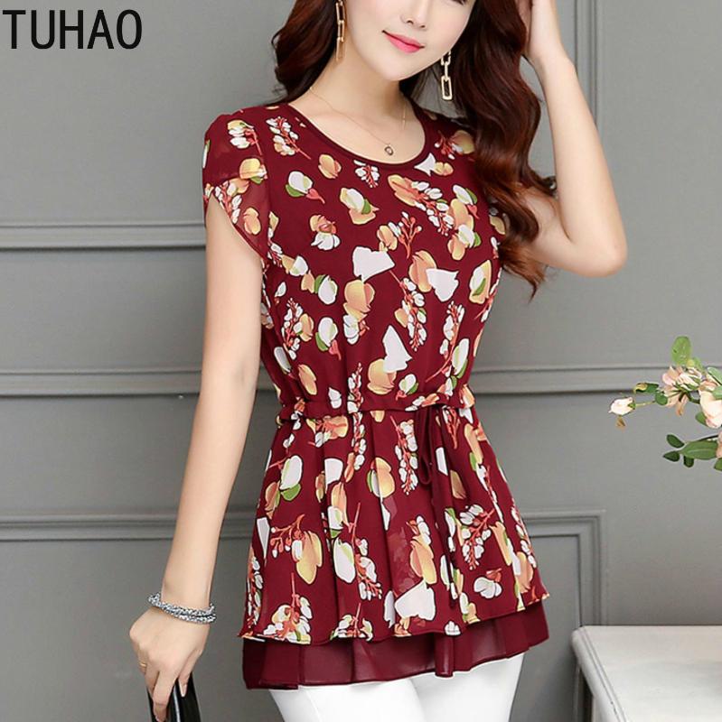 

TUHAO Mom VINTAGE Blouse Women Plus Size 5XL 4XL 3XL Shirt Casual Long Sleeve Office Lady Blusas Large Size Blouses Tops WM05, Blue