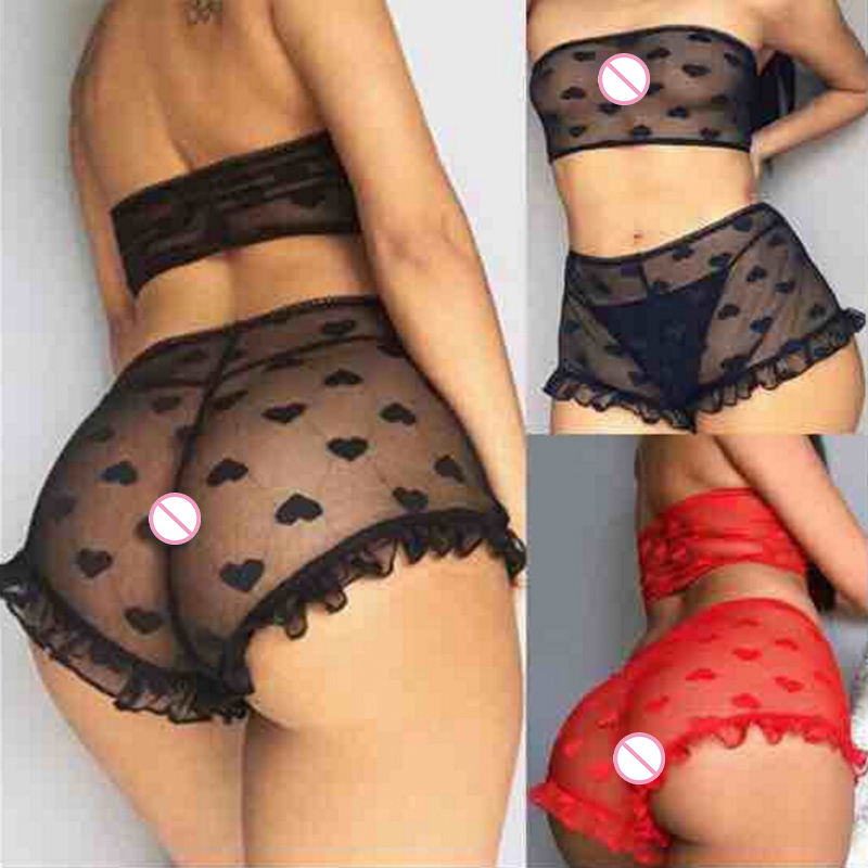 

2pcs/set Womens Sexy Satin Lace Sleepwear Babydoll Lingerie Nightdress Pajamas Set, Black