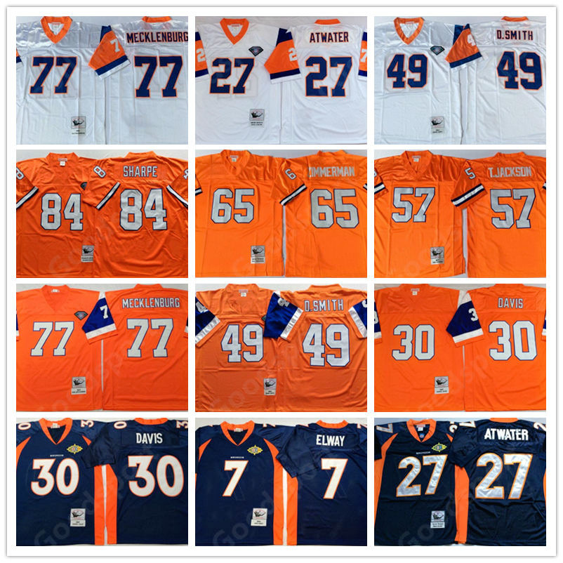 

RETRO jerseys Terrell Davis John Elway Jerseys Steve Atwater Shannon Sharpe Karl Mecklenburg Tom Jackson Gary Zimmerman Smith hockey