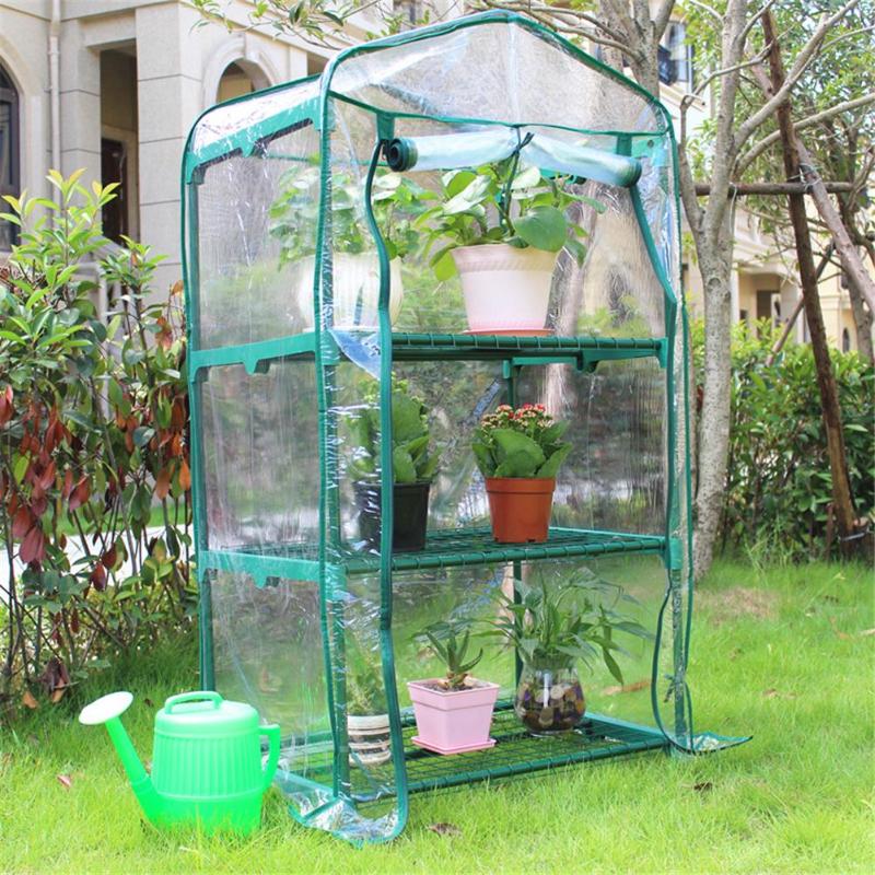 

2/3/4/5 Tiers Greenhouse Cover Corrosion-resistant Plant Flowers Cover PVC Greenhouse Waterproof Gardening Protect Plants, 2tiers