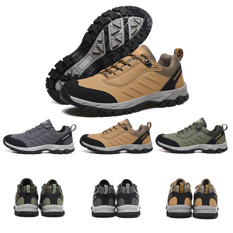 

Top Quality mens womens outdoor running shoes Olive Green Khaki Grey Outdoor shoes mens trainers sport sneakers Homemade brand Made in China