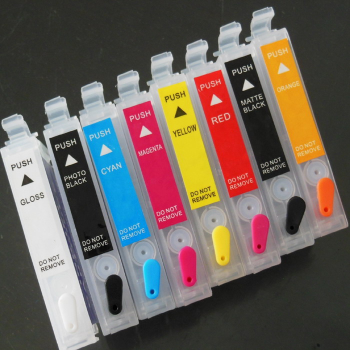 

8 Colors/Set T3240-T3249 Refillable Ink Cartridge With ARC Chip For Epson SureColor P400 SC-P400 Printer (PBK C M Y MBK R OR GO)