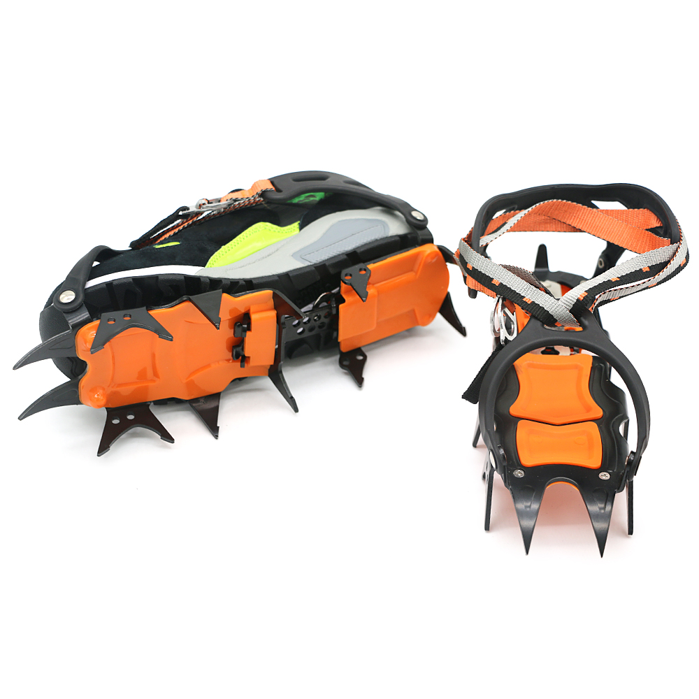 

14 Teeth Ice Ice Gripper Non Slip Climbing Crampons Cleats Shoe Cover Ice Crampons Winter Snow Spikes Boot Shoes For Winter
