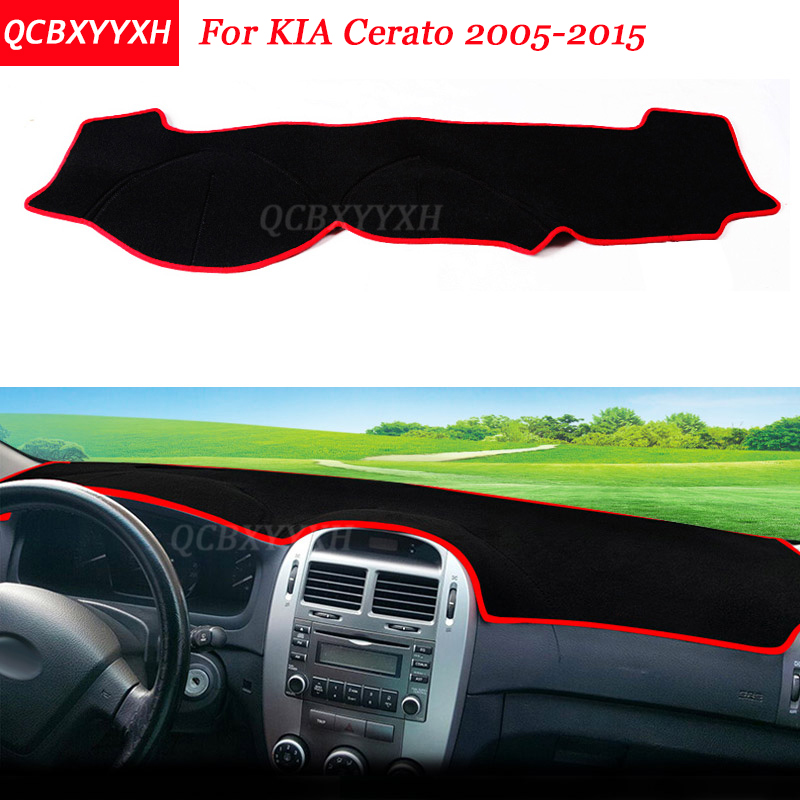 

Car Styling Dashboard Avoid Light Pad Polyester For KIA Cerato 2005-2015 Instrument Platform Desk Cover Protective Mats