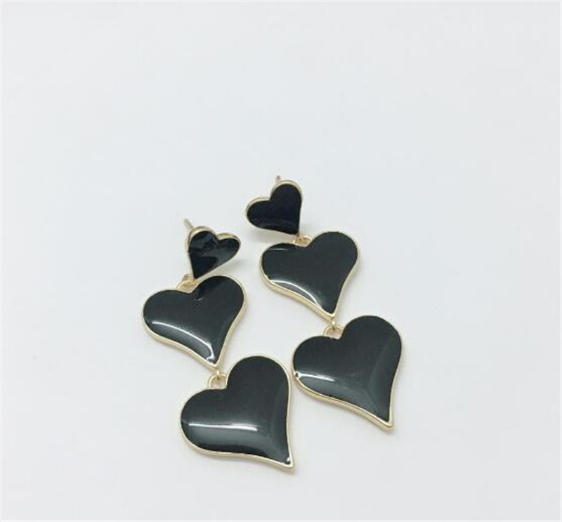 

jewelry S925 sterling silver earrings Heart shaped stud earrings for women hot fashion Christmas Gift