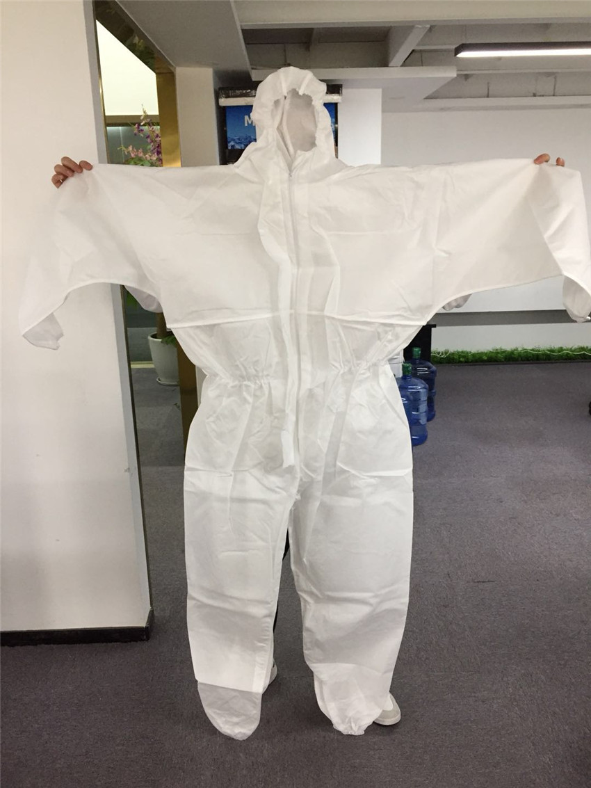 perfk Ropa de Trabajo Antiest/ática de Manga Larga Ropa de Resistente al Desgaste//Transpirable Blanco Antiest/ático
