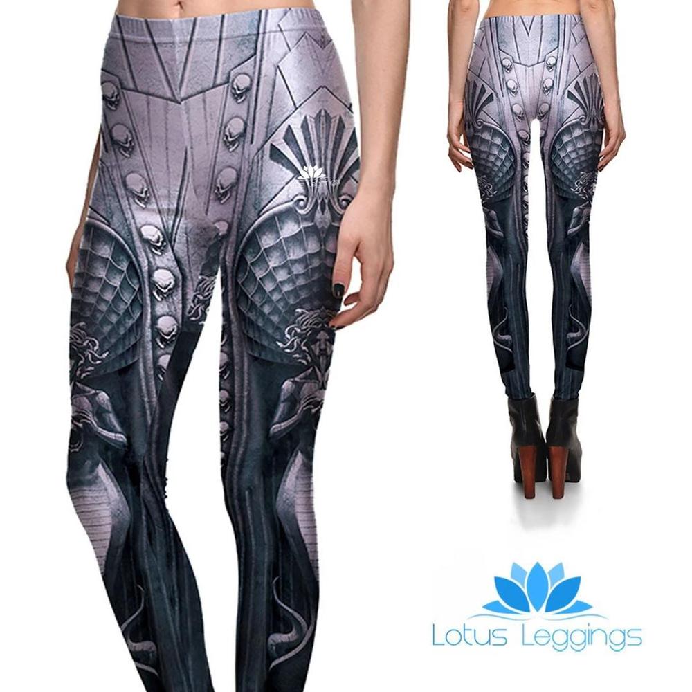 

Polyester Sporting Workout Summer Autumn Style Skinny Leggings New Fashion Style Pattern Digital Printing Push Up Leggings, Beige