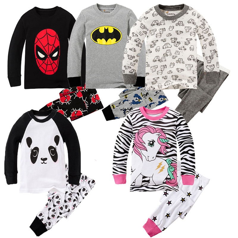 

Retail kids christmas outfits pajamas 2pcs suits set(tshirt+pant) baby cartoon animal cotton home sleepwear boys girls designer tracksuit, 2pcs=1set