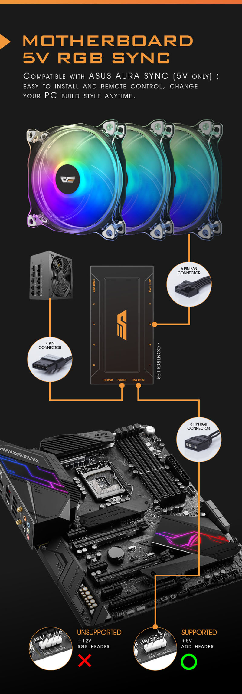 Aigo Darkflash CF8 Компьютер PC Case 