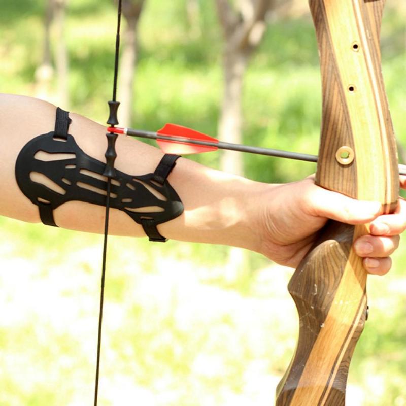 1 Pcs Archery Arm Guard Leather Sports Archery Protective Gear Traditional Archery Shooting Safe Strap