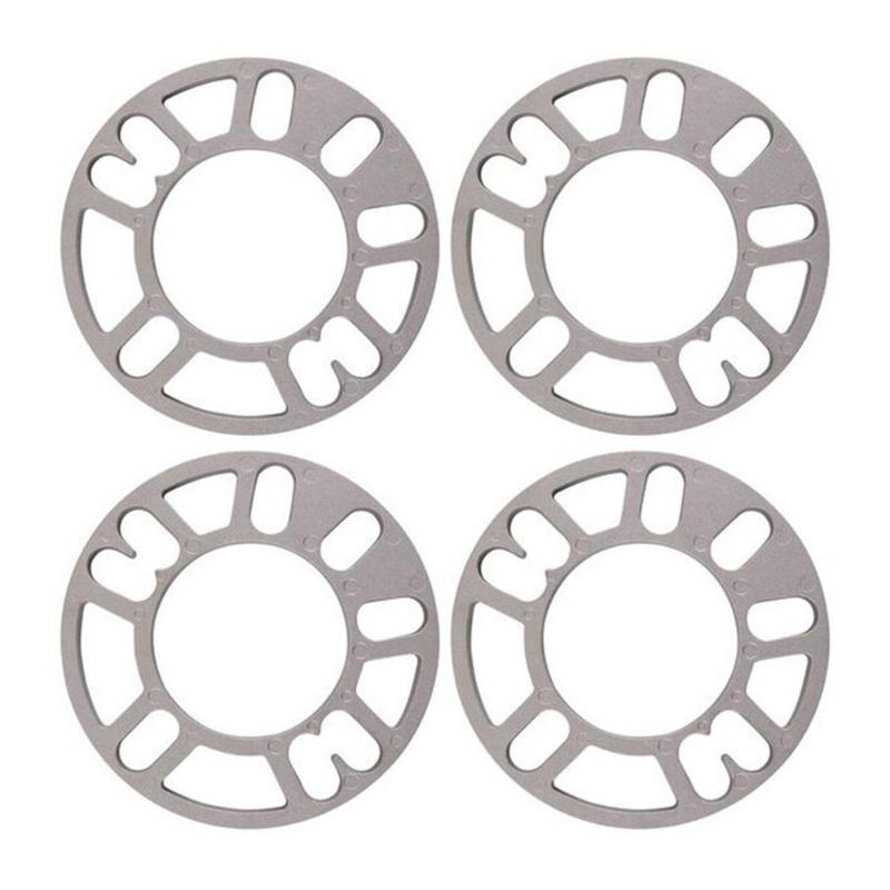 

4Pcs 3mm Wheel Spacers Shims Plate Alloy Aluminum 4 & 5 Stud for Autocar Universal