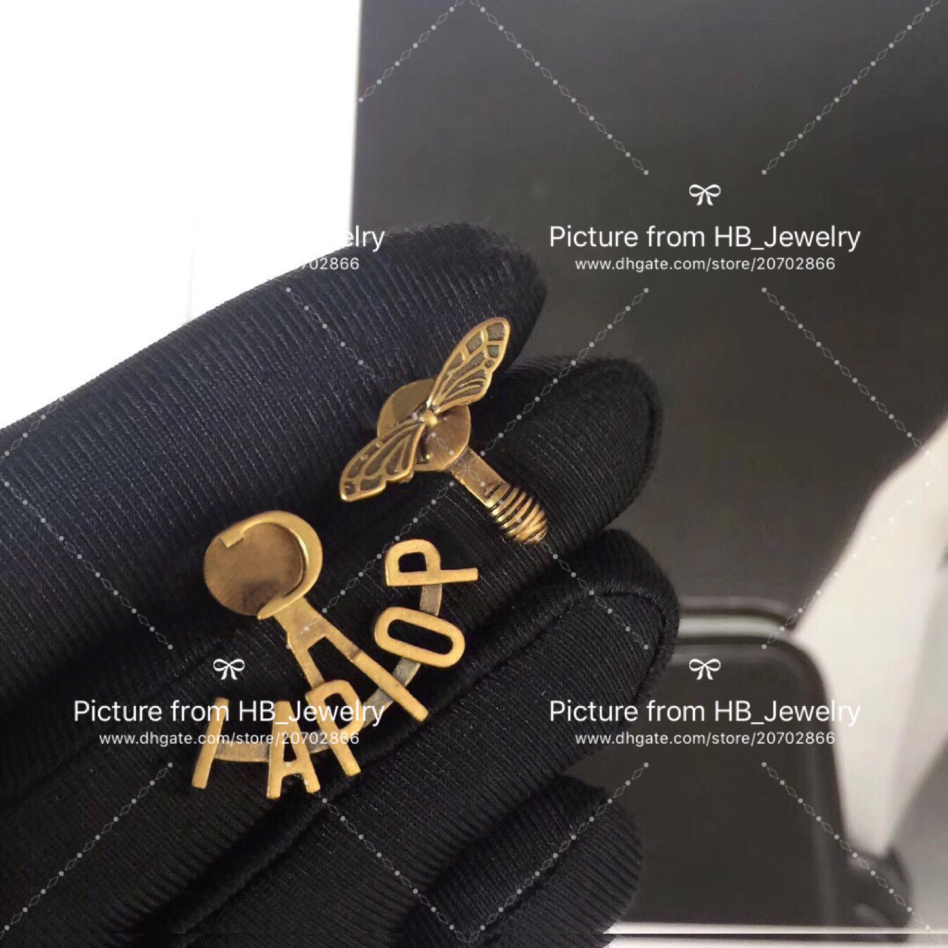 With LOGO and box letter designer earrings des boucles d'oreilles for women engagement wedding luxury jewelry couples lover gift 0328