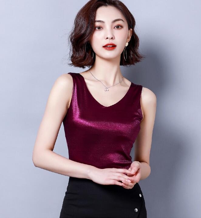 

6 colours fashion sexy women Tank Top Camis women vest Wild models Solid color ladies Tanks, Orange