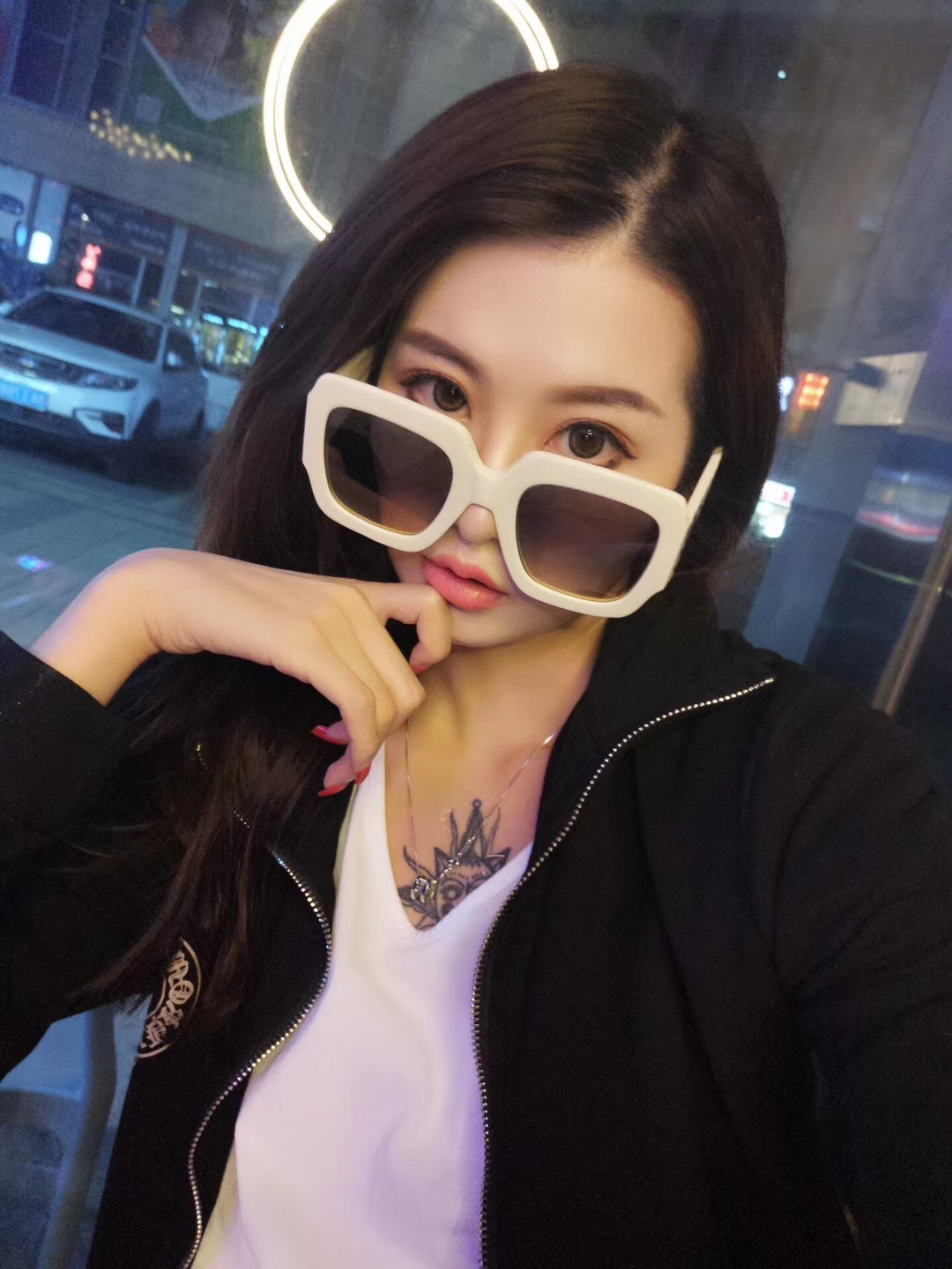 

4337 Fashion designer sunglasses metal square two-color frame classic retro Women outdoor protection UV400 eyewear top quality with case