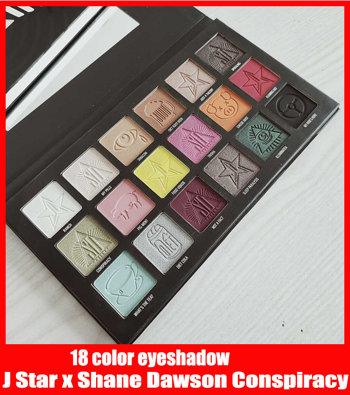 newest eye makeup J Star x Shane Dawson Conspiracy eyeshadow palette 18 color Shimmer Matte high quality makeup palette-image-564467428
