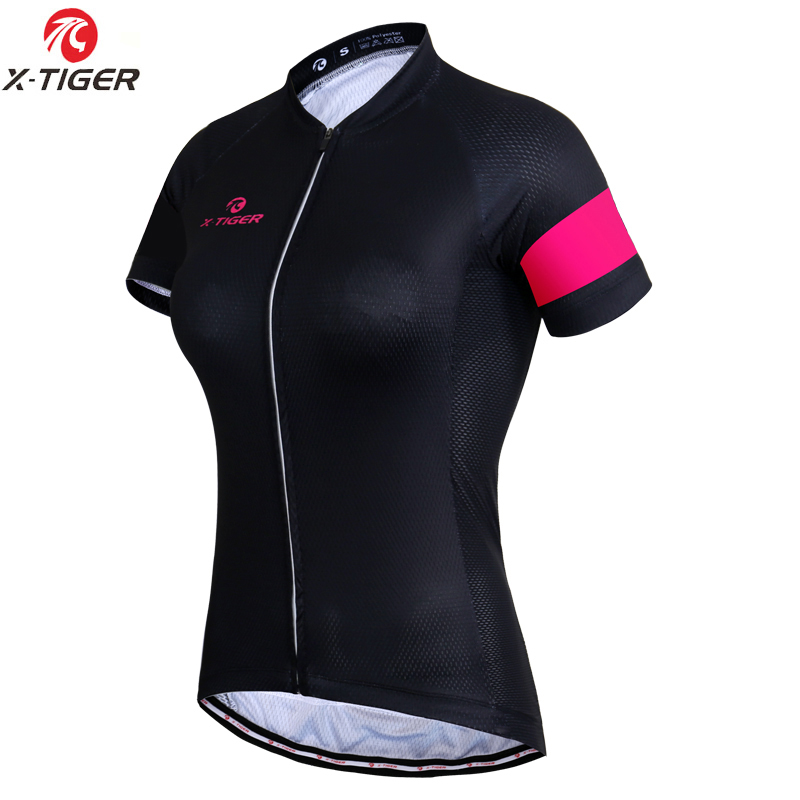 

X-Tiger Women Cycling Jersey Top Quality Summer MTB Bicycle Wear Cycling Clothing Maillot Ropa Ciclismo Racing Bike Clothes, As picture