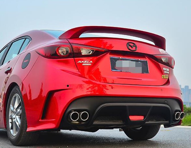 

For Mazda 3 Axela Spoiler 2014-2016 Mazda3 Axela TF Spoiler ABS plastic Material Car Rear Wing Color Rear Spoiler