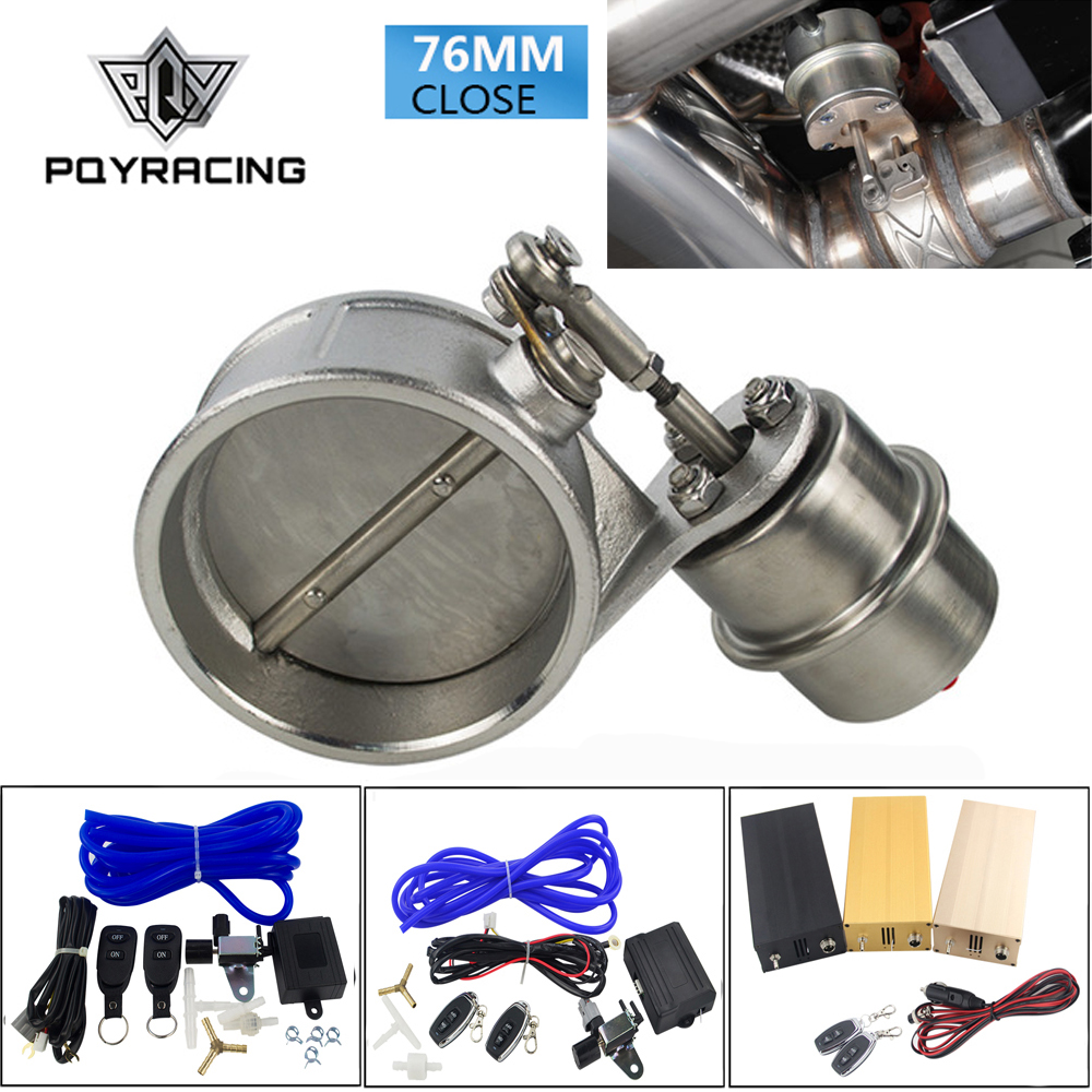 

PQY - Exhaust Control Valve With Vacuum Actuator Cutout 3" 76mm Pipe CLOSED with ROD with Wireless Remote Controller Set PQY-ECV04+ROD+ACC