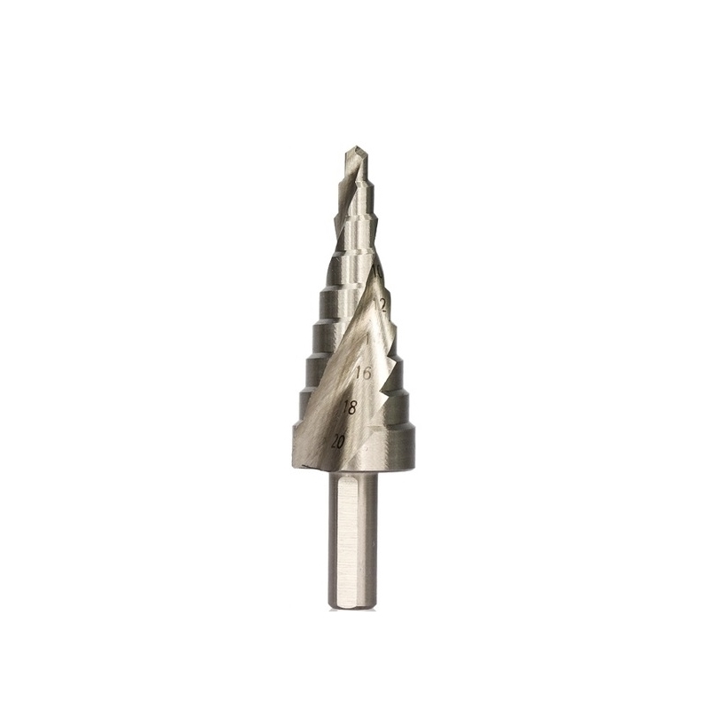 

1pcs 4-20mm Pagoda Drill Hexagon Screw Drill HSS Power Tools Spiral Grooved Metal Steel Step Bit